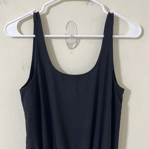 Athleta Black Roaming Romper Size 4 - Picture 4 of 12